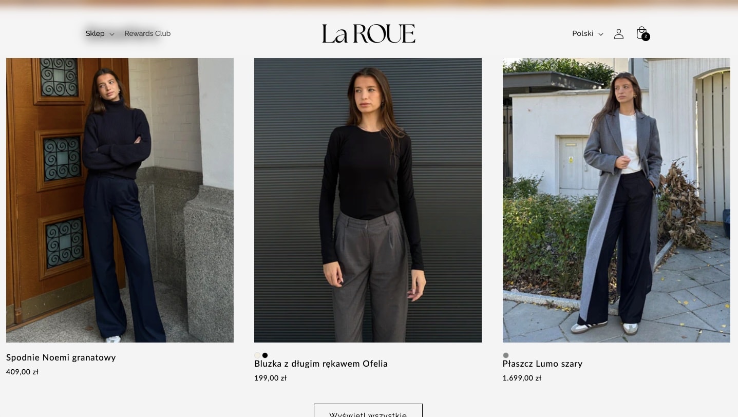 La ROUE — Sklep, który sprzedaje więcej dzięki lojalności. — Dynamiczny nagłówek